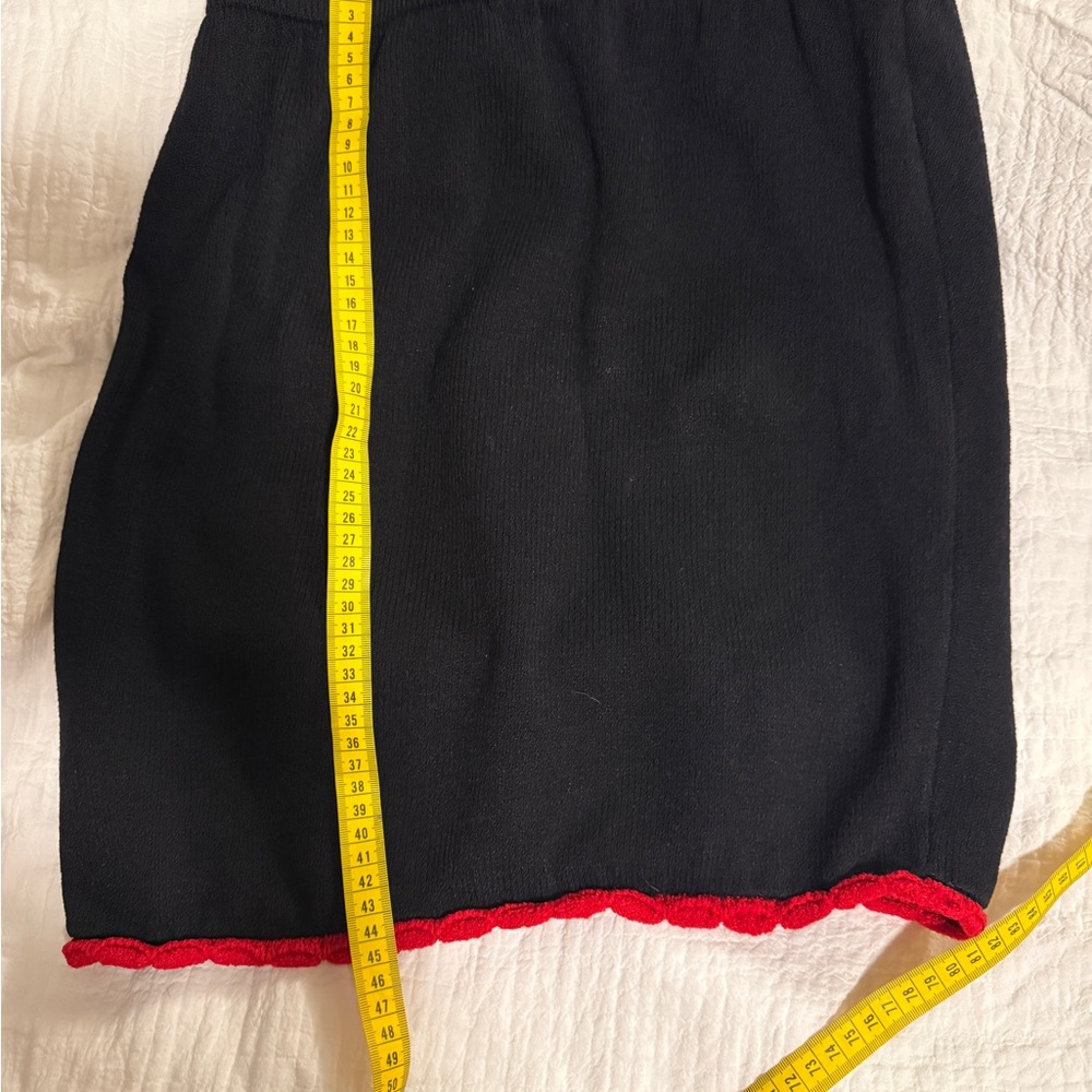 St. John Collection Textured Black Skirt